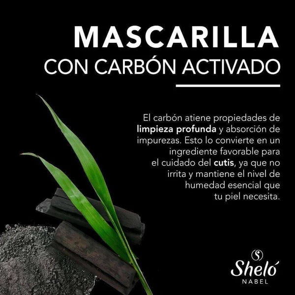 Sheló Nabel Mask with Activated Charcoal 60ml/2.02 fl oz