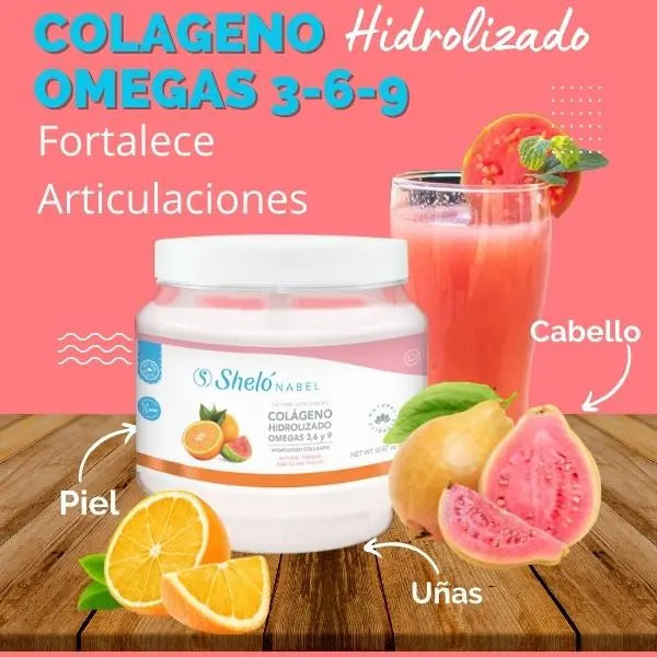 Shelo Nabel Hydrolyzed Collagen Omegas 3-6-9